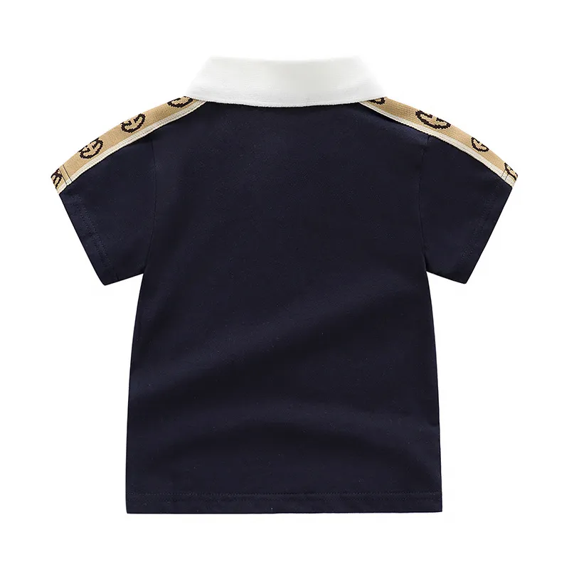 2023 Summer Children s Short Sleeve Baby Polo T Shirt Designer Kids Short Sleeves Baby Polos Shirts Boys Girl Tops 90 130cm