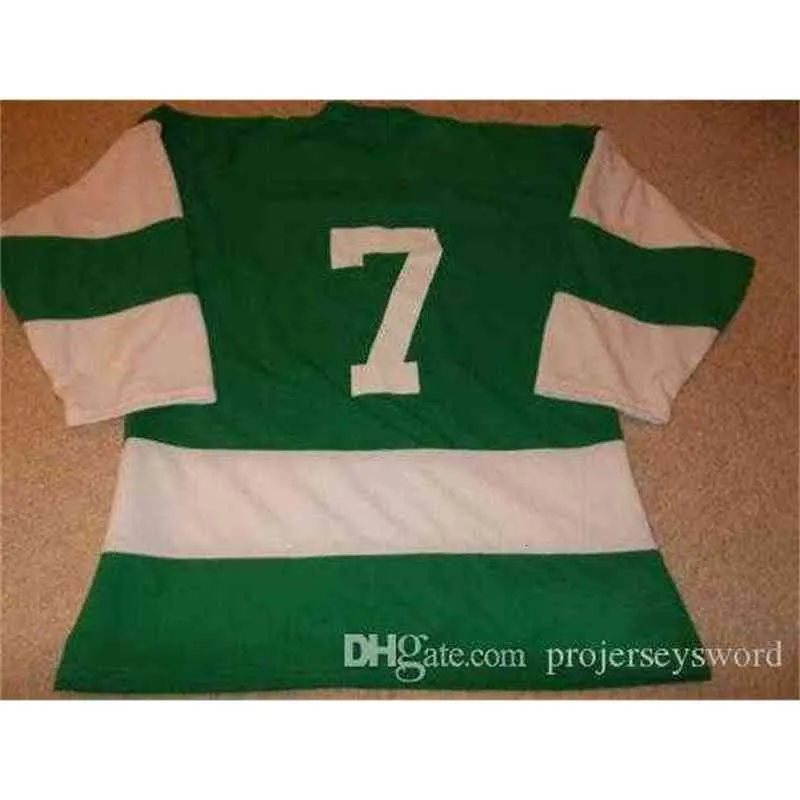 VTG-Greenway  High School Game WornUsed Hockey Jersey 100% Stitched Embroidery s Hockey Jerseys