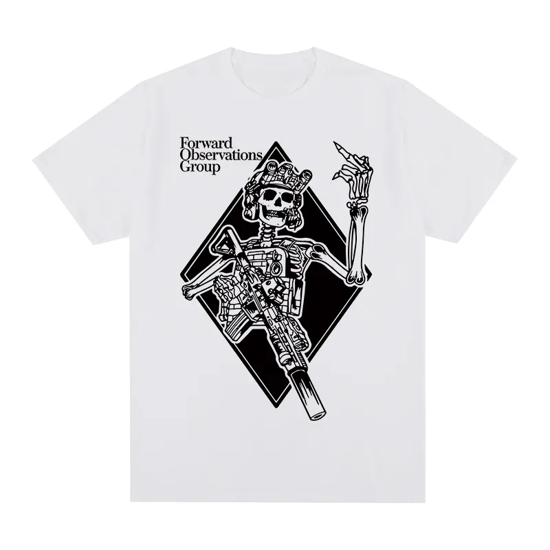 Forward Observations Group Skeleton GBRS T shirt Vintage Cotton Men TEE TSHIRT Womens Tops 220623