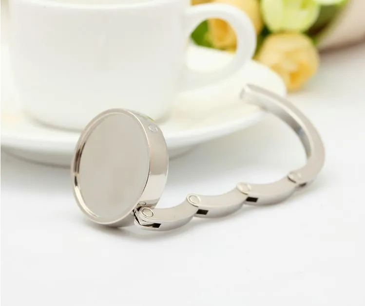 Gancio Per Borse Da Tavolo Pieghevole - In Lega Di Alluminio, Portatile Per Ristoranti O Scrivanie, Nero - Foto 12