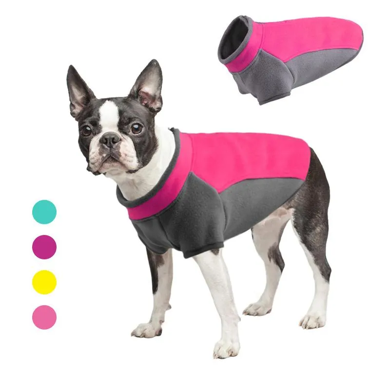 Dog Apparel Fleece Sweater For Dogs Winter Clothes Pet Clothing Super Elastic Sweatshirt Spring Shirt Stand Collar FashionDog ApparelDog