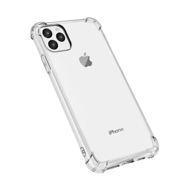 İPhone 14 13 12 11 Pro Max Mini X XS XR 8 7 6 Plus TPU Koruyucu Şok geçirmez Temiz Kapak 1.5mm Kalınlık Silikon Kılıf