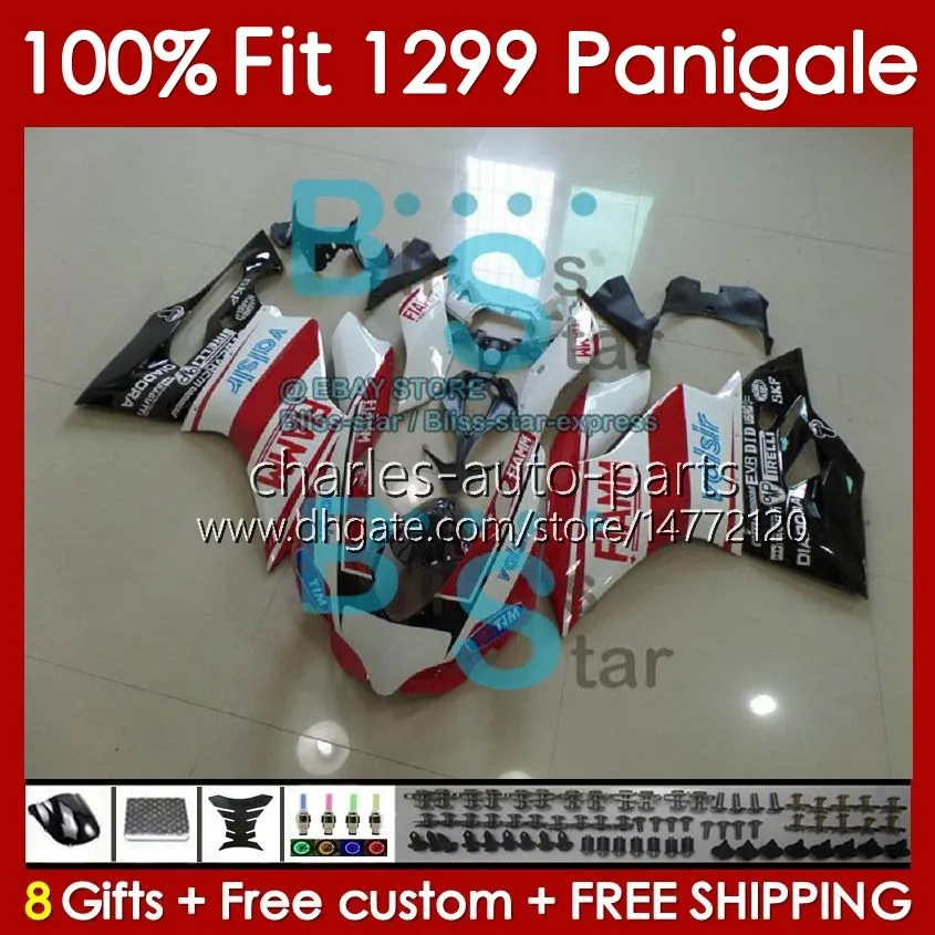 OEM Fairings Kit voor Ducati Panigale 959R 1299R 1299S 959 1299 S R 2015 2015 2017 2018 Body 140no.84 959-1299 15-18 959S 15 16 17 18 Spuitgiet Glanzen Wit Wit Wit