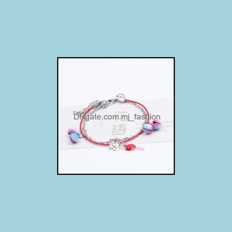 small  girlfriends bell bracelet sweet ceramic small bracelet simple bracelet