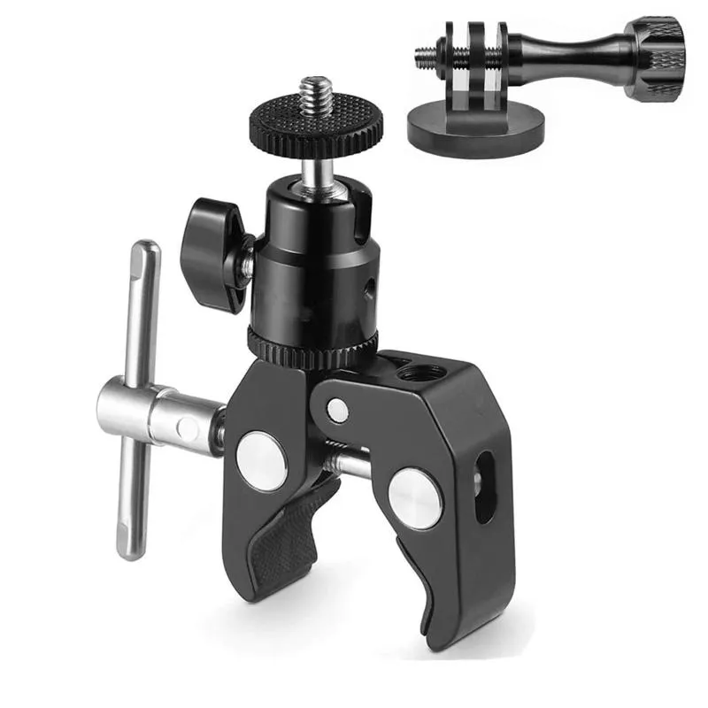 ₩31,492에서 삼각대 Moshuso 카메라 슈퍼 볼 헤드 클램프 마운트 1/4 20 LED 비디오 라이트 필드 모니터 카메라, 어댑터 용 나사 DHgate