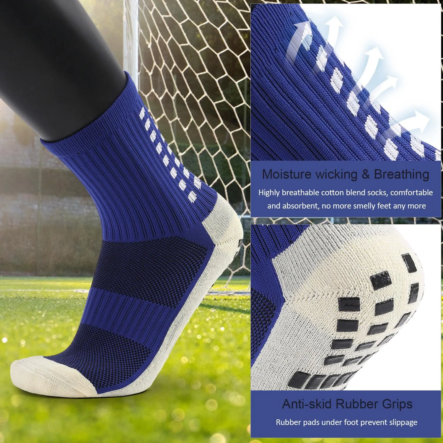 Anti Slip Football Anti Slip Socks For Football, Soccer, Cycling