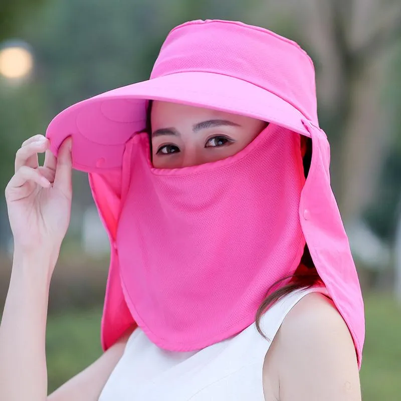 Optimized Product Title: Womens Anti UV Wide Brim Cooling Hat With Neck  Cover, Ear Flap, And Face Protector For Sun Protection And Outdoor  Activities From Byuild, $7.24