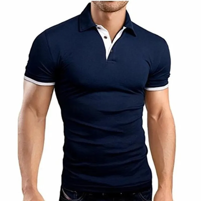 MRMT marque hommes T-shirt revers décontracté à manches courtes couture hommes pour homme couleur unie pull haut homme T-shirt W220409