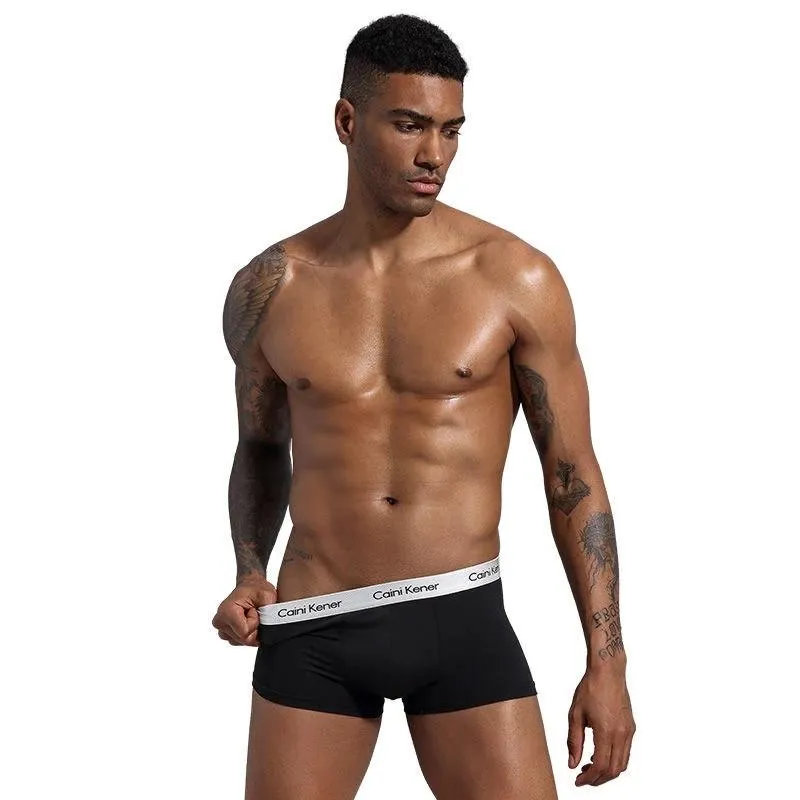 Onderbroek 4 stuks Veel Boxershorts Mannen Ijs Zijde Sexy Ondergoed Man Zachte Comfortabele Pouch heren Familie Slipje Calecons HommeUnd214K