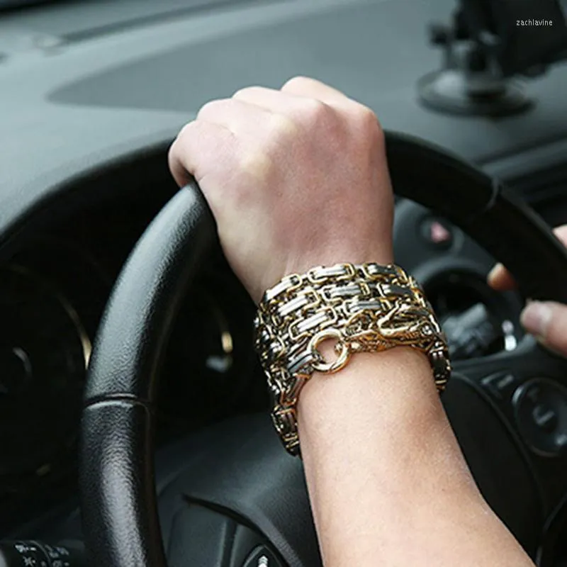 Bracelet Dragon en acier pour hommes, chaîne à maillons, décoratif multifonctionnel, collier de taille, pendentif de voiture, 1m de Long, utilisé pour