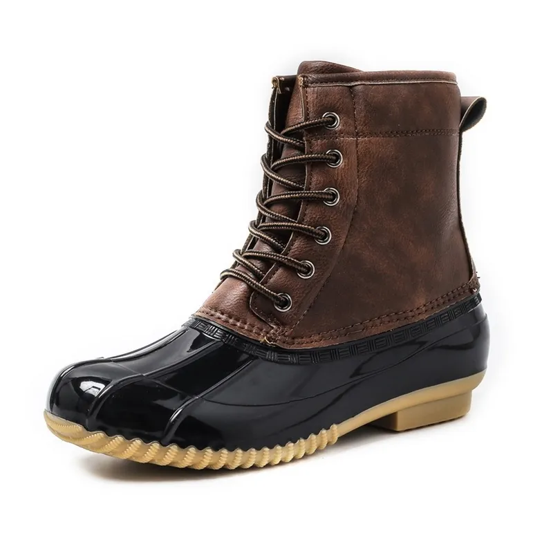 STS Dameslaarzen Lady Duck Boot met waterdichte ritsruberen Rubber Sole Vrouwen regenlaarzen veter enkel schoenen fur winter dames schoenen cx200820