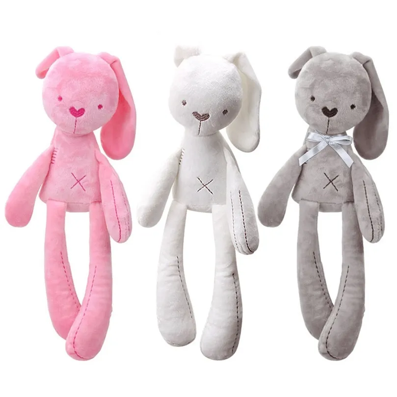 Длинные ногочные кроличные куклы, детская, сопровождающая успокаивающая кукла мультфильм, кроличья плюшевая игрушка милые мультяшные плюшевые подарки на фаршированные куклы для животных 220531
