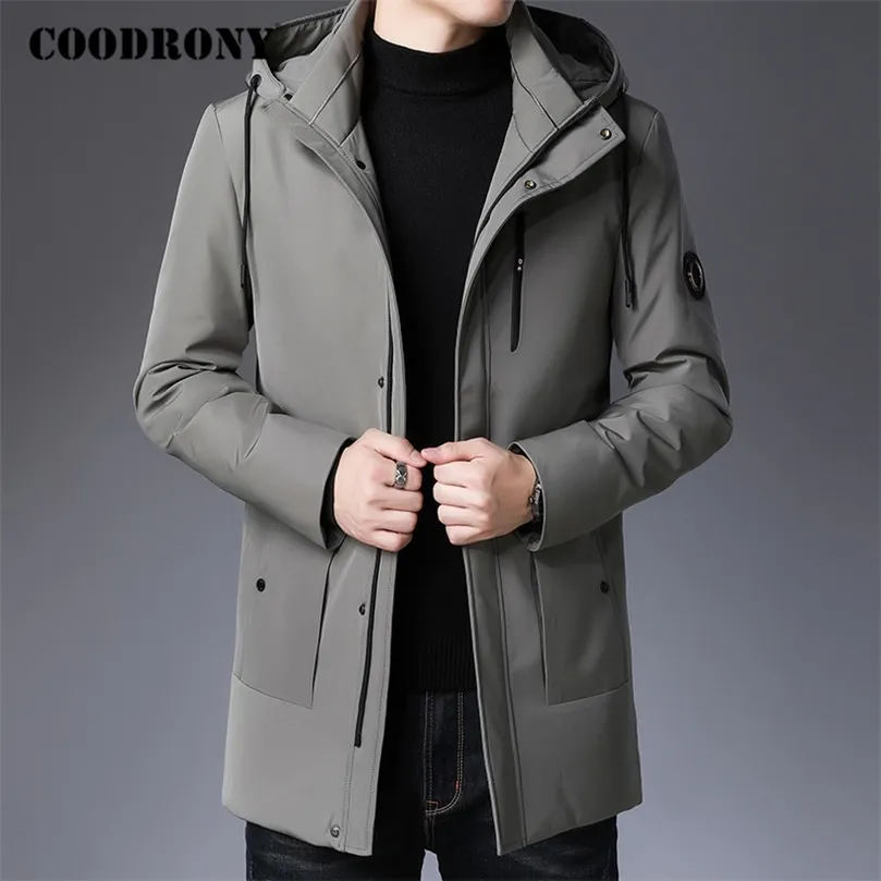 COODRONY marque hommes veste d'hiver mode décontracté Parka à capuche manteau hommes hauts arrivée épais chaud duvet de canard vestes C8032 201128