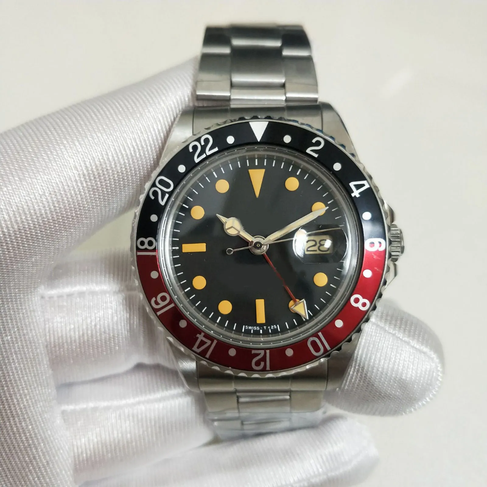 WM Fabriek Luxe Mannen Horloge 2836 Beweging 40mm Vintage 1675 Saffier Mechanische Automatische Heren Horloges