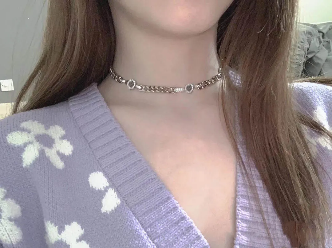 Mode Chokers ketting bijoux voor dames Dames Feest Bruiloft Liefhebbers cadeau verlovingssieraden voor Bruid met doos NRJ254C