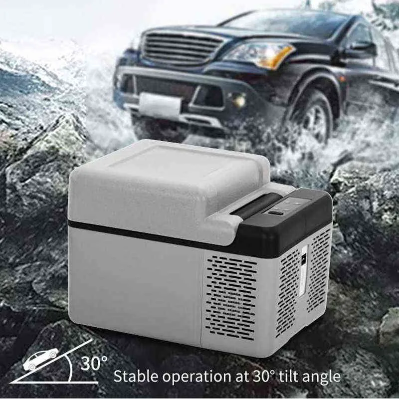12L tragbarer Auto-Kühlschrank, tragbarer Mini-Zer-Kühler, Auto-Kühlschrank, Kompressor, schnelle Kühlung, Heim-Picknick-Kühlbox, 12 24 V H2257k