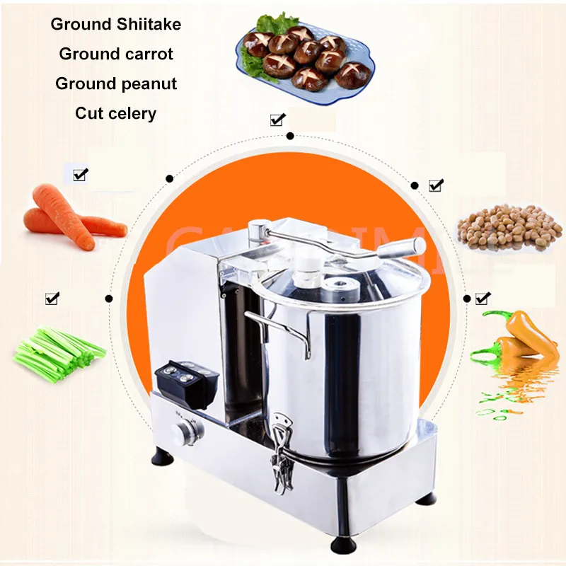 Voedselverwerkingsapparatuur Commercieel Volledig automatisch vlees Snijden Mincer Shred Electric Meat Machine Groente Cutter Grinder roestvrijstalen mes