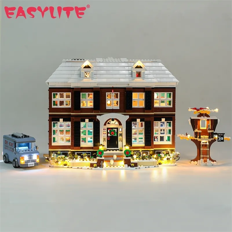 Kit de luz LED para idéias de presentes de Natal 21330 Home Alone House Building Blocks Bricks Kids Toys Only Lamp Light Set No Model 220524