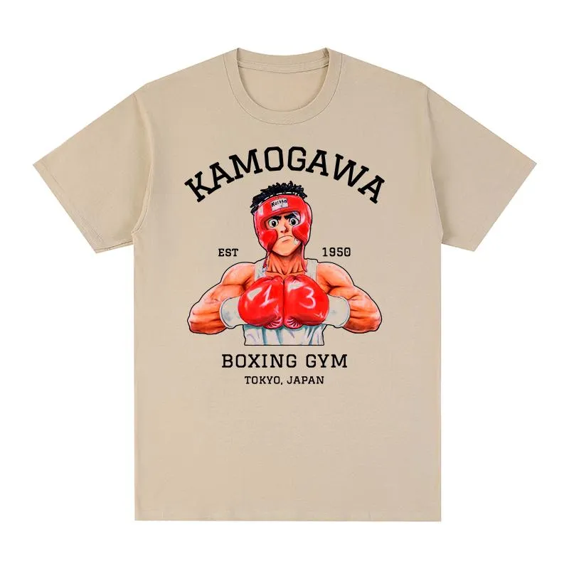 Camisetas para hombres Hajime no ippo camiseta vintage algodón para hombres camiseta camiseta para mujer topsmen's