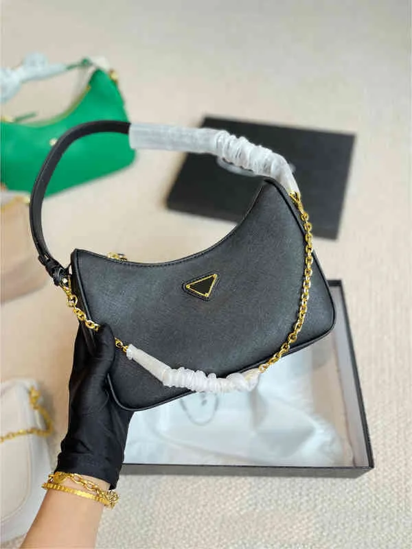 Underarm Bag Tote Hobo Women Classic Brand Female Clutch Handbags Purse Fashion Cowhide Chain Shoulder Messenger Crossbody Wallets 220613