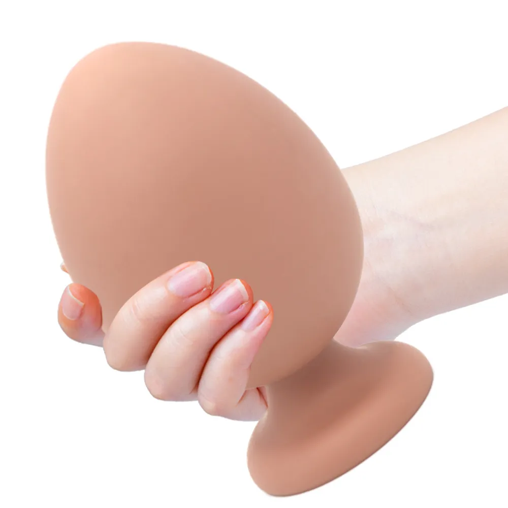 슈퍼 두꺼운 항문 플러그 장난감 부드러운 구슬 강한 흡입 컵 성인 제품 엉덩이 여자 미용 품목을위한 섹시한 장난감