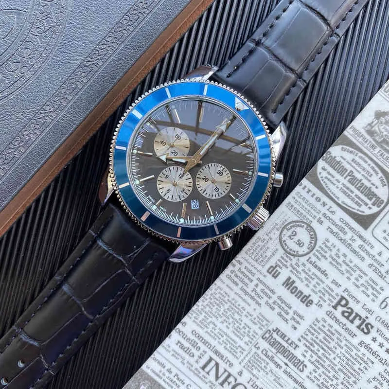 Relógios de luxo para homens mecânico relógio de pulso seis pinos correndo segundo século marca moda estilo relógio masculino designer
