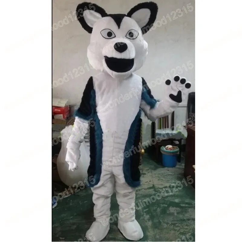 Halloween Husky Dog Mascot Costume Carnival Hallowen Gifts Adultos Games de festa Fancamente Férias Celebração de Cartoon Roupfits