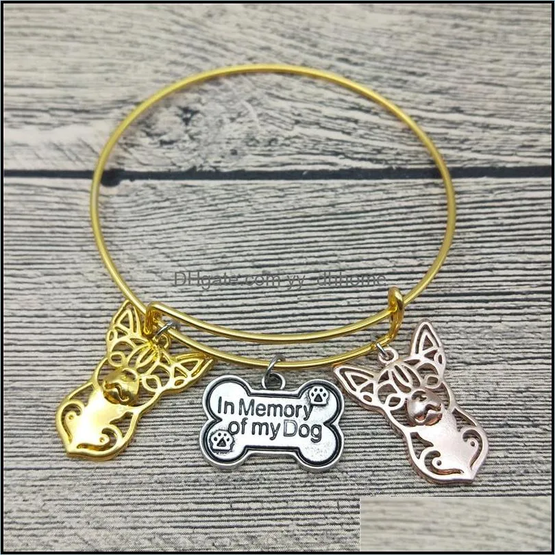 Trendy Chihuahua Bangles Cute Dog Bracelets Fashion Animal Pet Jewellery1