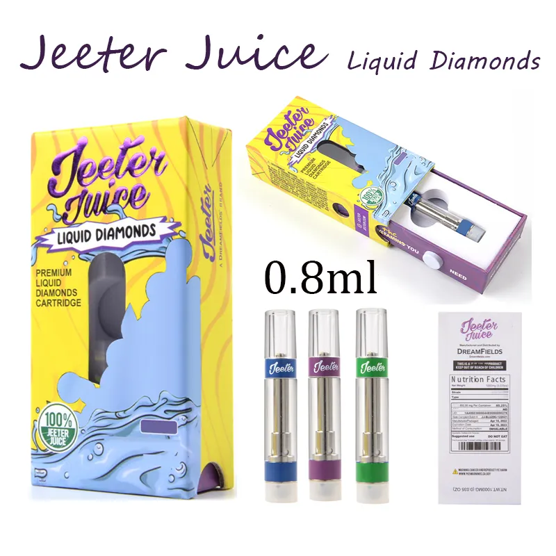 Jeeter Juice Liquid Diamonds Carts Atomizers 0.8ml Coil Ceramic