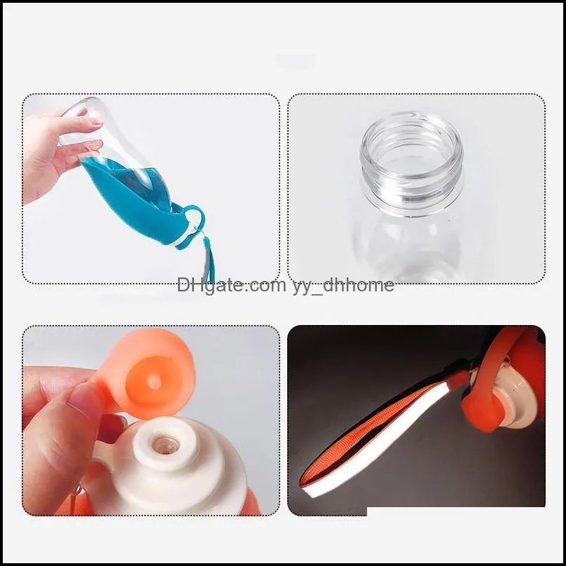 outdoor dog water bottle for walking pet water dispenser feeder container portable drinking cup bowl hiking travel