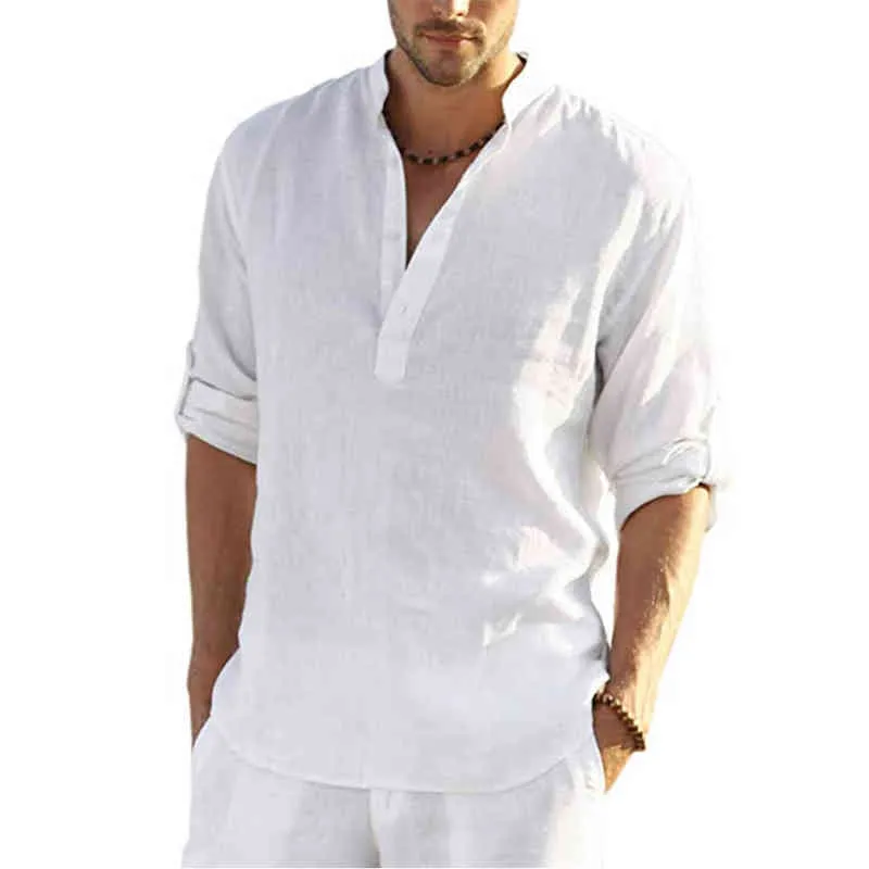 KB NOWOŚĆ MĘŻCZYZNA BLUSKA BLASE BAWECZNA Koszula LUSE TOPS Koszulka z długim rękawem Spring Spring Autumn Casual Handsome Men Shirts L220704