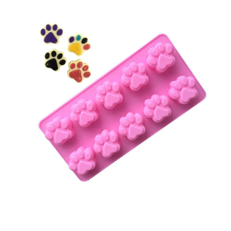 Baking Moulds Creative Cat Claw Chocolate Mold DIY Jelly Mold Lovely Biscuit Molds
