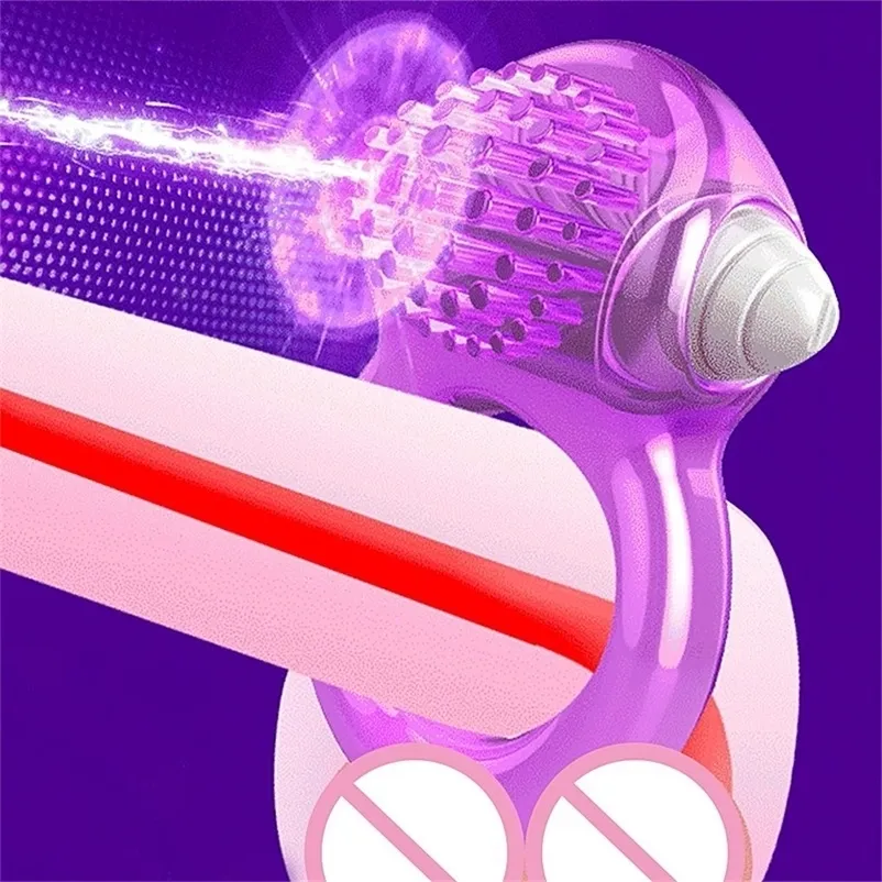 Ring Vibrator For Men With 7 Vibration Modes And Delayed Control_voghion.com