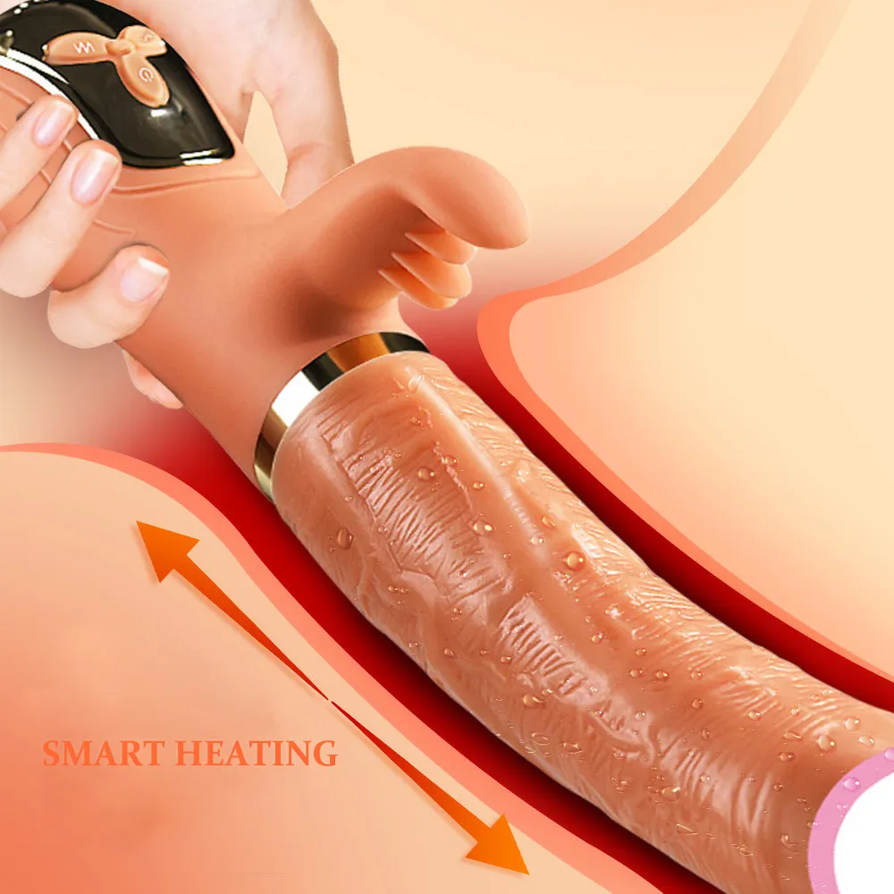 Beauty Items Handheld Thrusting Dildo Vibrator For Women Clit Licking Vaginal Stimulator sexy Toys Female Masturbation Adult sexy Machine
