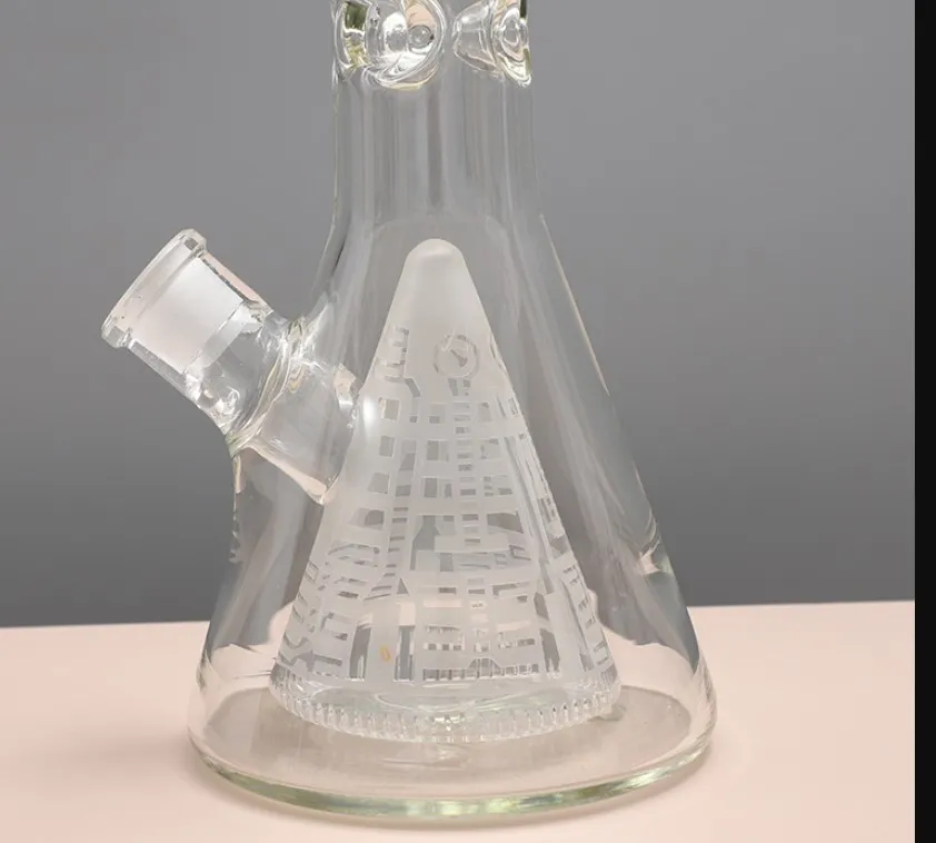 Hopah Glass Bong Water Pipe 2022 Nya 11 i tre färgborstar bongs isfångare tjockt material för borstar