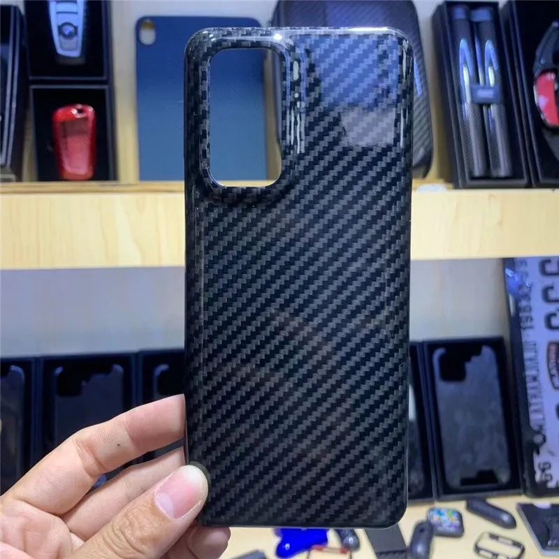 Genuine Carbon Fiber Slim Aramid Cases for OnePlus 9 Pro Ultra-thin Glossy Armor Cover