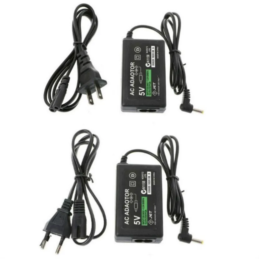 EU US Home Wall Charger Power Supply Cord Cable AC Adapter For Sony PSP 1000 2000 3000 Slim With Retail Box237m