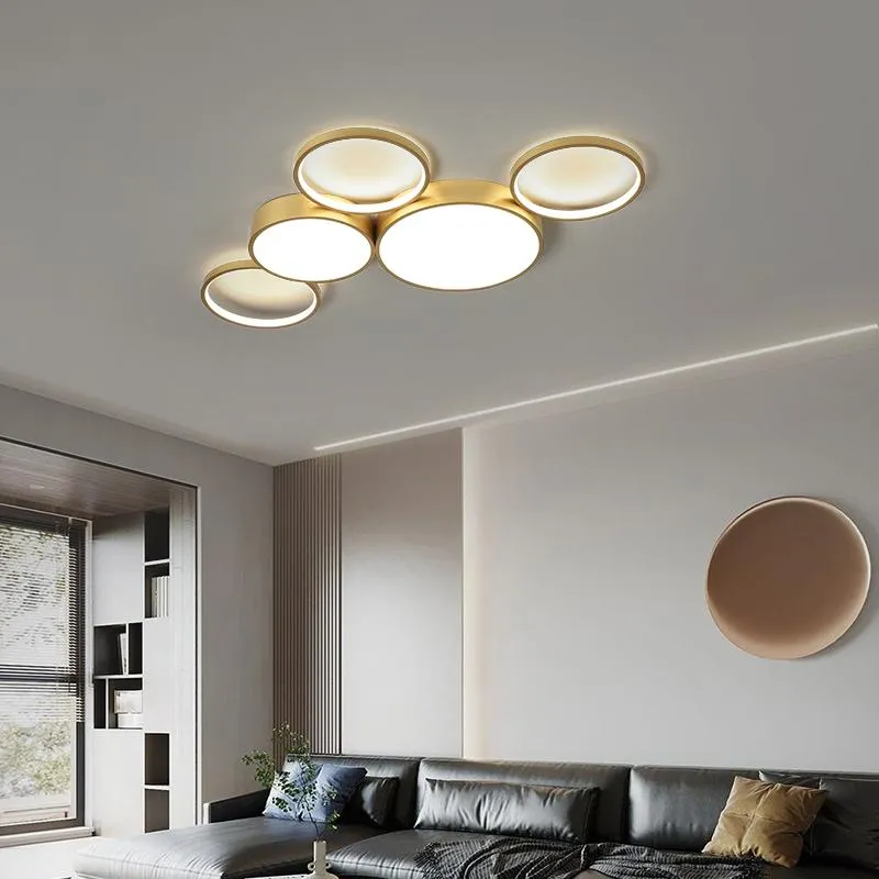 Deckenleuchten, Wohnzimmer-Licht, einfache moderne Atmosphäre, Netz-roter Scheinwerfer, superhelle Haupt-LED-Lampen, 2022, ThinCeiling