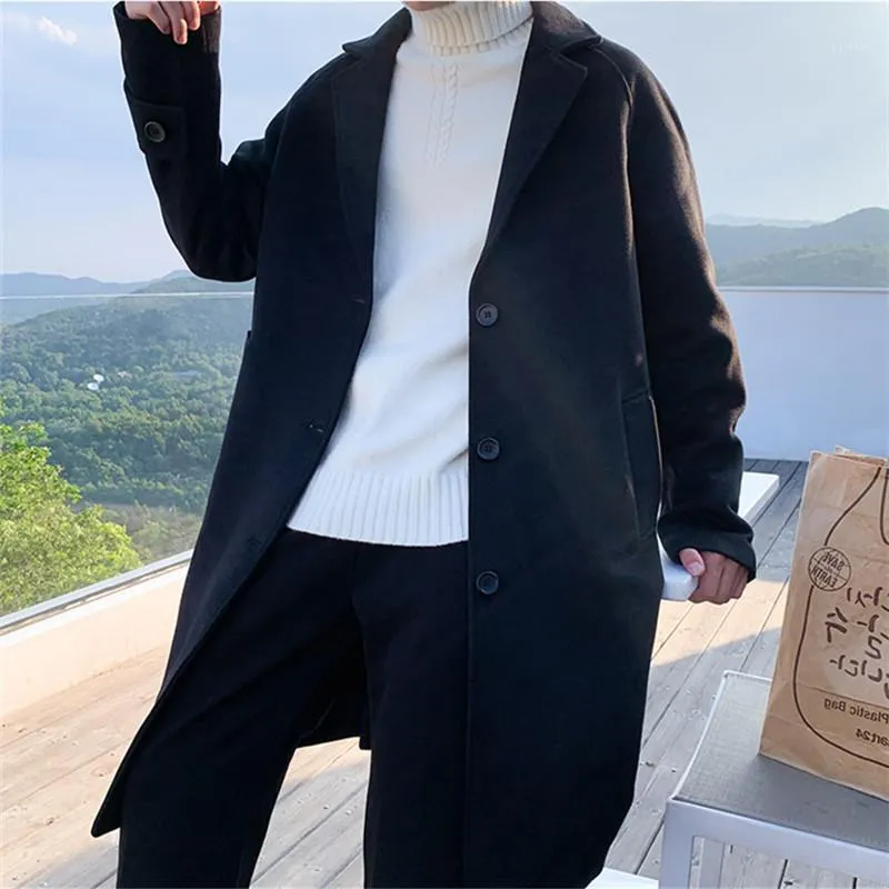 Mens oversized wool coat on sale