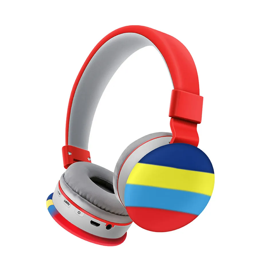 Bluetooth Headphones AKZK31 Cartoon Earphones Popping It Fidget Relieve Stress Toys Rainbow Bubble Wireless Stereo For Children