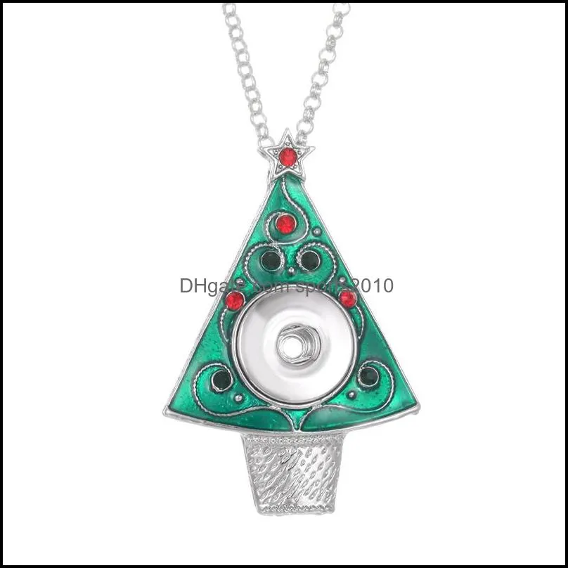 christmas series tree snowman snap button pendant necklace fit 18mm snaps buttons jewelry snaps necklaces for women mom gif sports2010