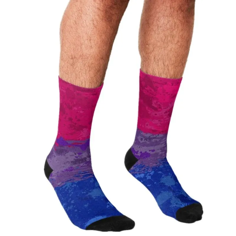 Pride Socks: Rainbow Striped Tube, Athletic and Casual Socks