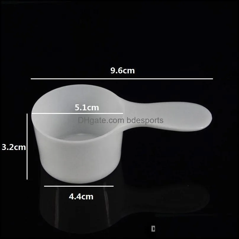 50ML Plastic Measuring Scoop 25 Gram Spoon 25g Milk Powder Coffee Measure Spoons Kitchen Tools White