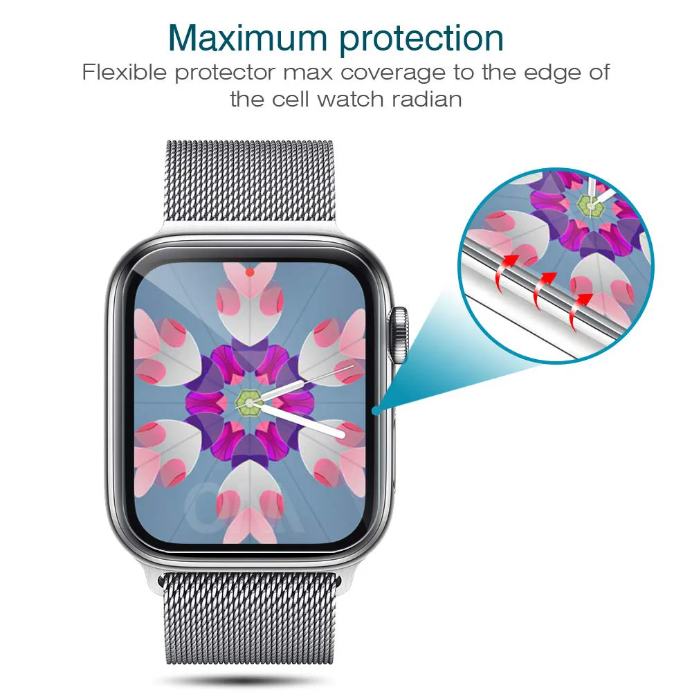 Protector de pantalla 100D para Samsung Galaxy Watch 6, cristal templado de  40mm, 44mm en galaxy