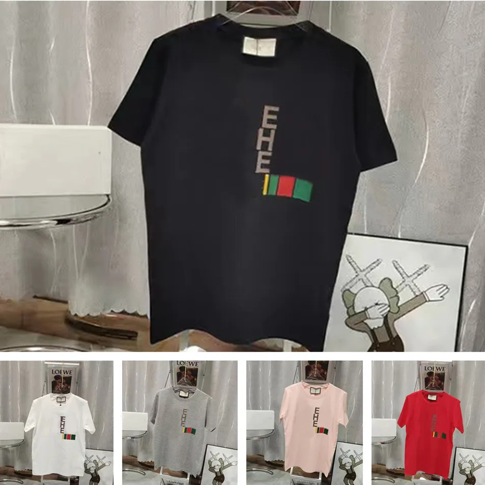 夏のファッションメンズレディースデザイナー男性用のシャツSパームズトップスルクスリの手紙刺繍Tシャツ服ショートエンジェルスリーブティーS-4XL