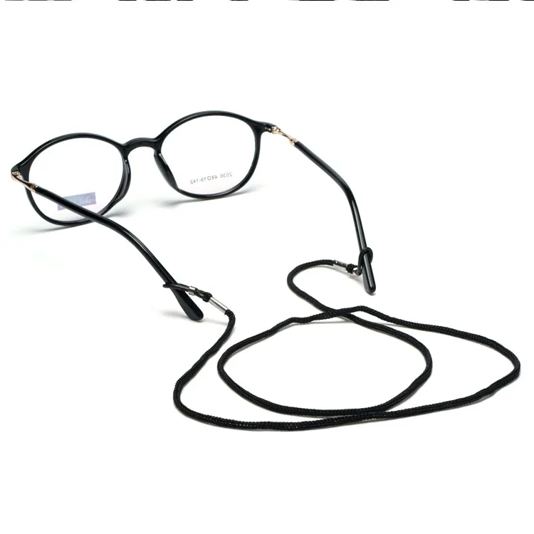 Atacado Óculos de óculos negros Óculos de sol Pescoço Cordão Corda Cadeia de Corredura Suporte Ajustável 12 Pçs / Pack 600pcs / CTN