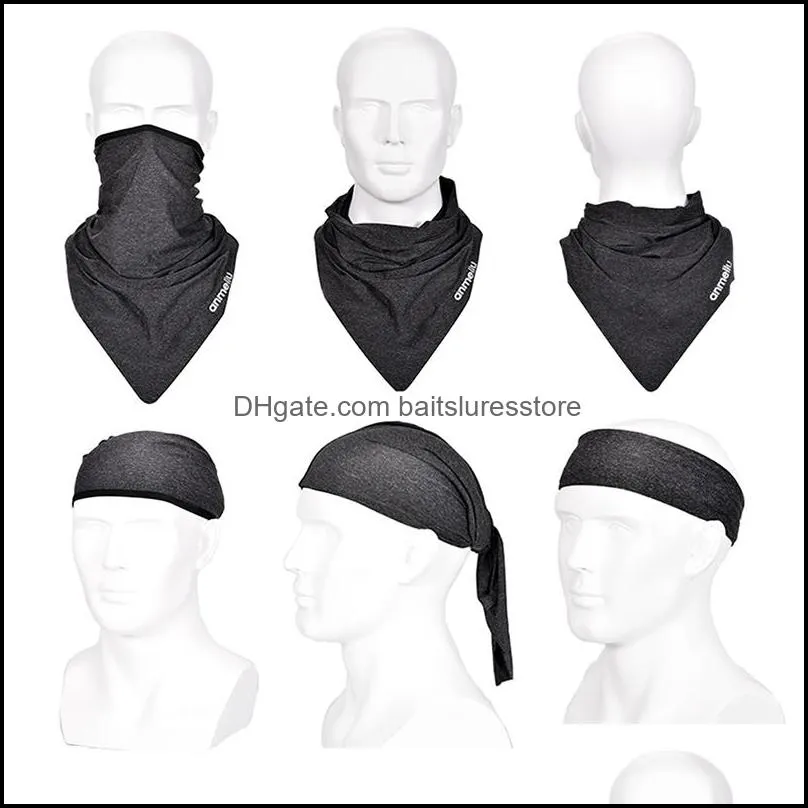 Mask Ice Silk Functional Anti-UV Quick Dry Breathable Moisture Wicking Hairband Cap Scarf Outdoor Sportswear Accessories
