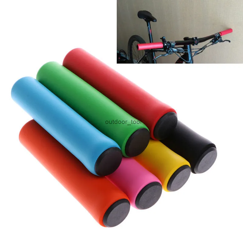 1 par supermjuk cykelhandtag stång grepp cykelcykelgrepp silikon antislipstyret anti-glid hock-absorbering