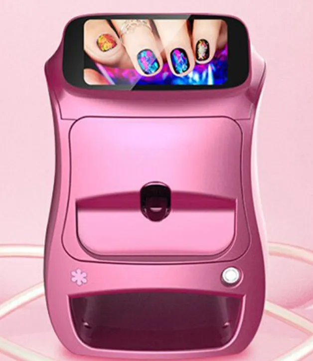 2022 핑크 기타 품목 02 네일 페인트 키트 소형 디지털 모바일 스마트 3D 손가락 네일 프린터
