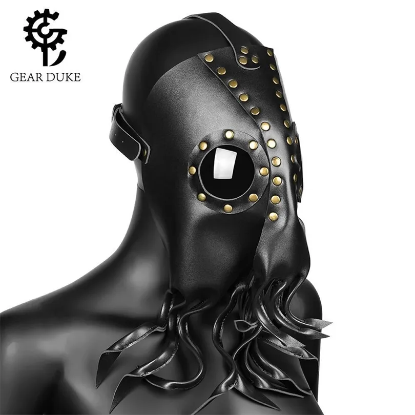 2019 steampunk masque mécanique pieuvre sombre Peste Docteur Oiseau Masque Rétro Cosplay Masques Halloween Costume Props Accessoires T200620